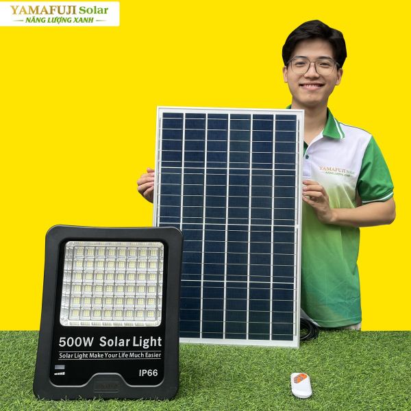 Photo - Đèn năng lượng mặt trời Yamafuji Solar SFL02-500W (Nhôm đúc)