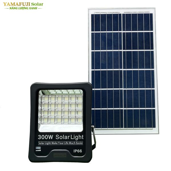 Photo - Đèn pha năng lượng mặt trời Yamafuji Solar SFL02-300W (Nhôm đúc)