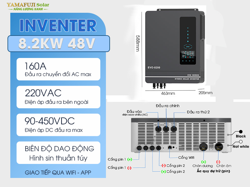 Inverter hybrid Yamafuji EVO-8200