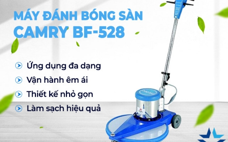 máy chà sàn CAMRY BF528 thiết kế nhỏ gọn