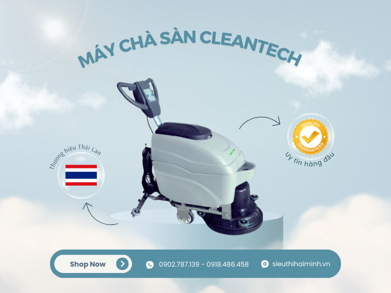 máy chà sàn công nghiệp Cleantech