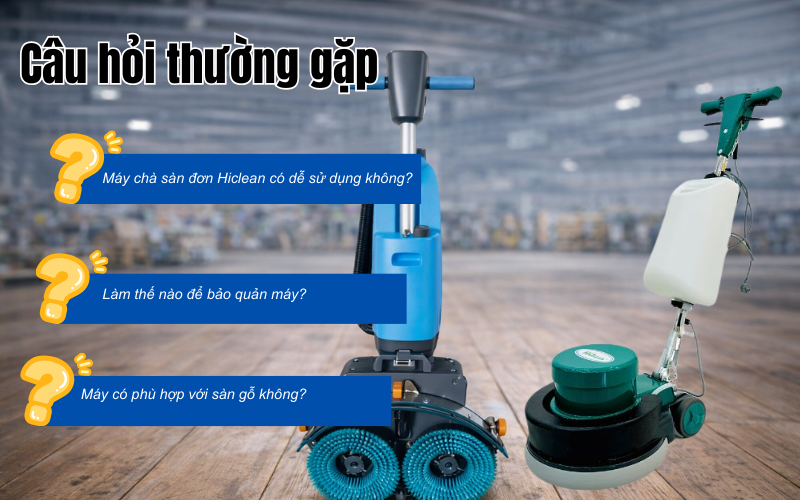 Reivew Máy Chà Sàn Đơn Thương hiệu Hiclean