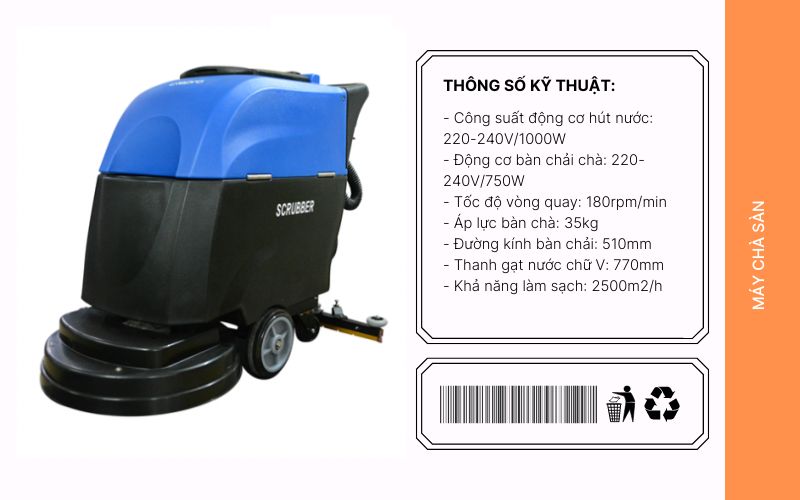 Đặc điểm nổi bật của máy chà sàn liên hợp Clepro C50E
