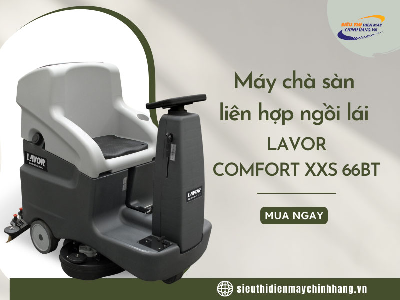 Máy chà sàn liên hợp ngồi lái lavor Comfort XXS 66BT