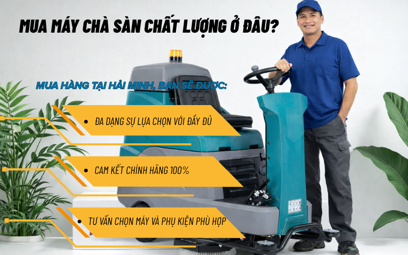 Máy chà sàn rung lớn: Nguyên nhân và cách khắc phục