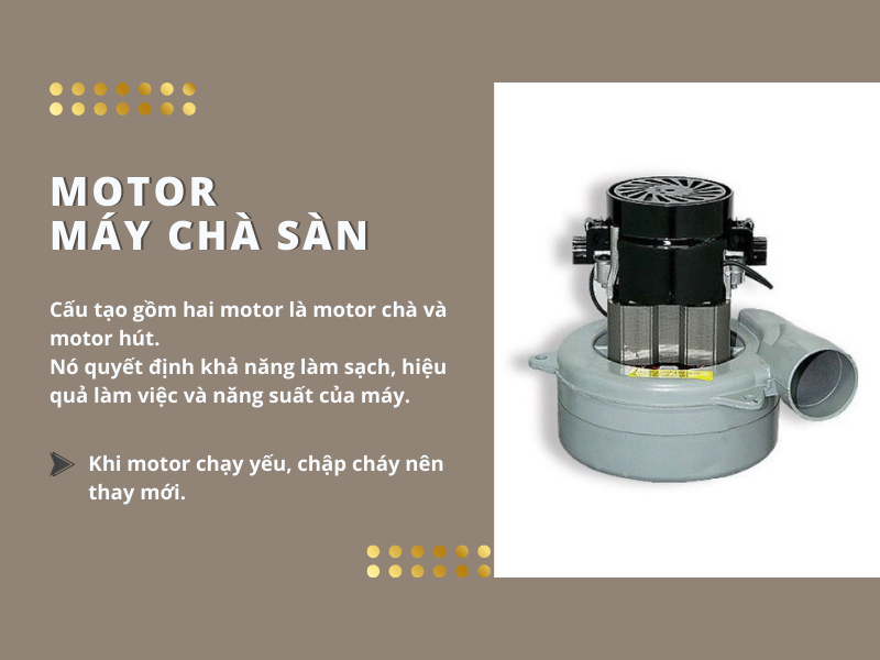 motor máy chà sàn