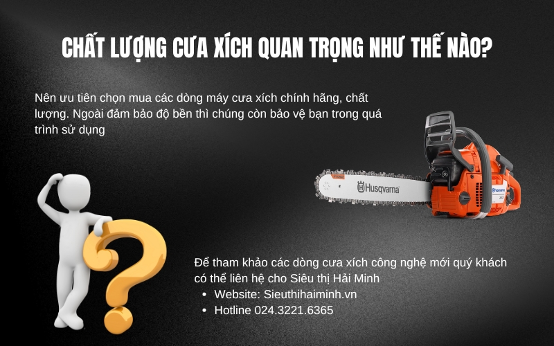 Chất lượng cưa xích quan trọng như thế nào
