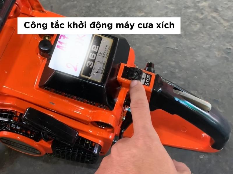 công tắc khởi động máy cưa xích 
