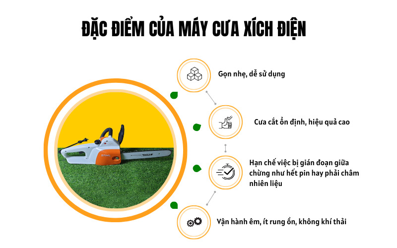 Đặc điểm của máy cưa điện