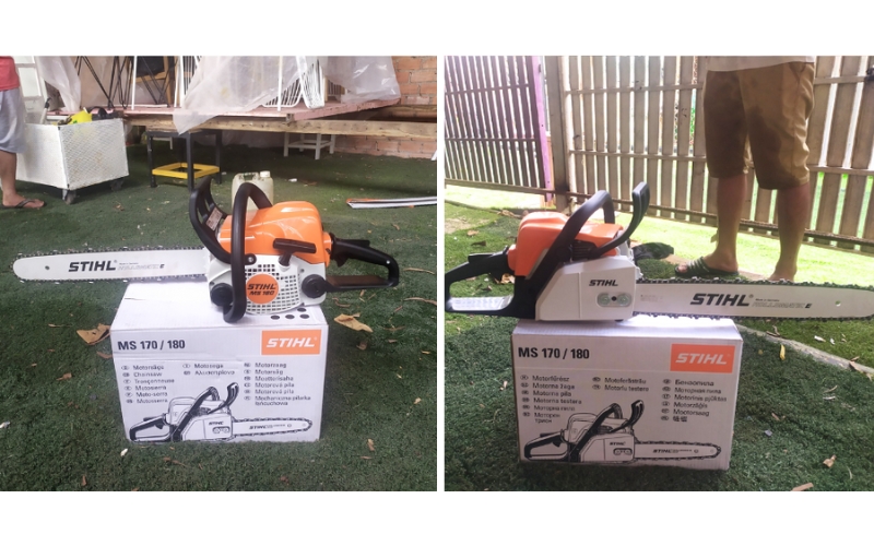 Hình ảnh bàn giao máy cưa xích STIHL MS170