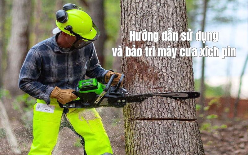 Hướng dẫn sử dụng và bảo trì máy cưa xích pin