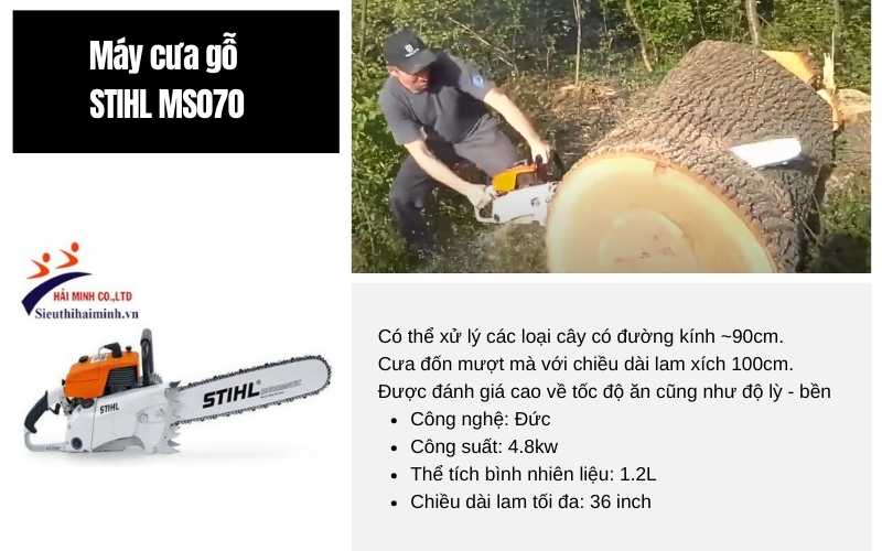 Máy cưa gỗ STIHL MS070