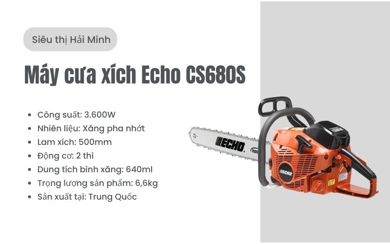 Máy cưa xích Echo CS680S