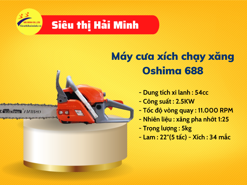 máy cưa xích Oshima 688