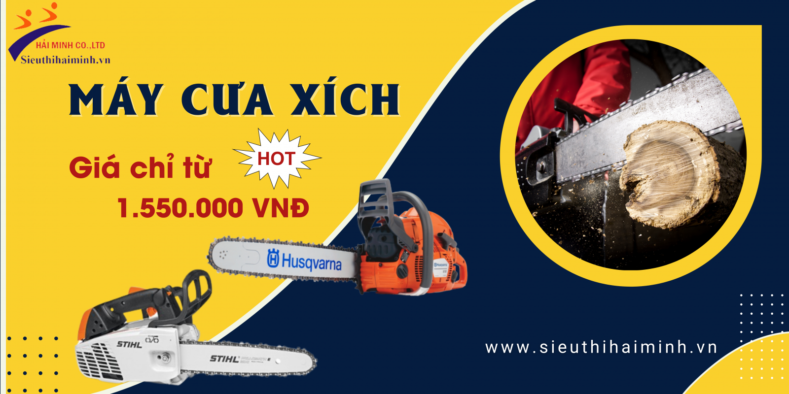địa chỉ mua máy cưa xích chính hãng, giá tốt
