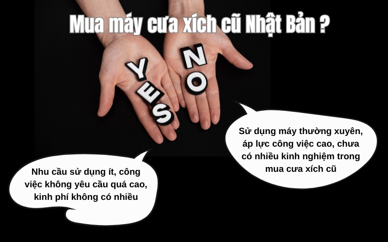 Mua máy cưa xích cũ Nhật Bản nên hay không