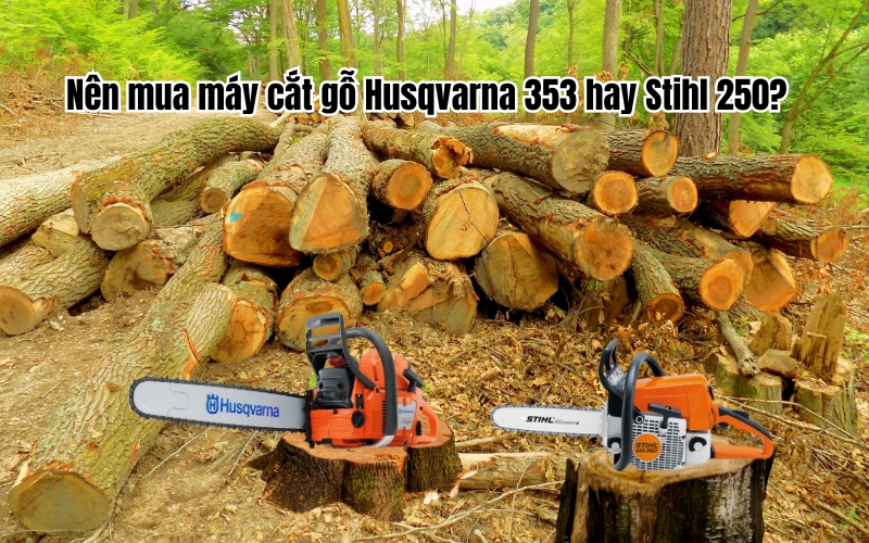 Nên mua máy cắt gỗ Husqvarna 353 hay Stihl 250