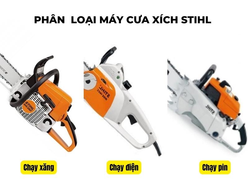 phân loại máy cưa xích Stihl