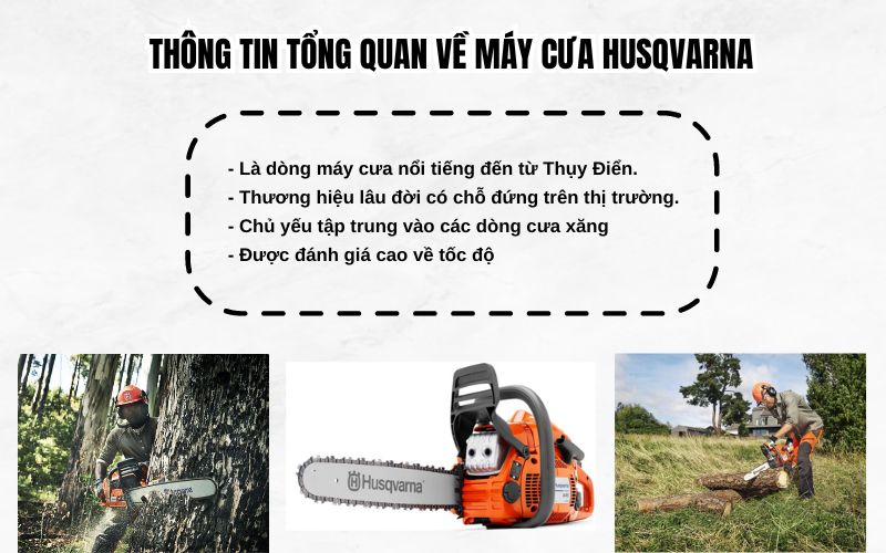 Thông tin tổng quan về máy cưa Husqvarna