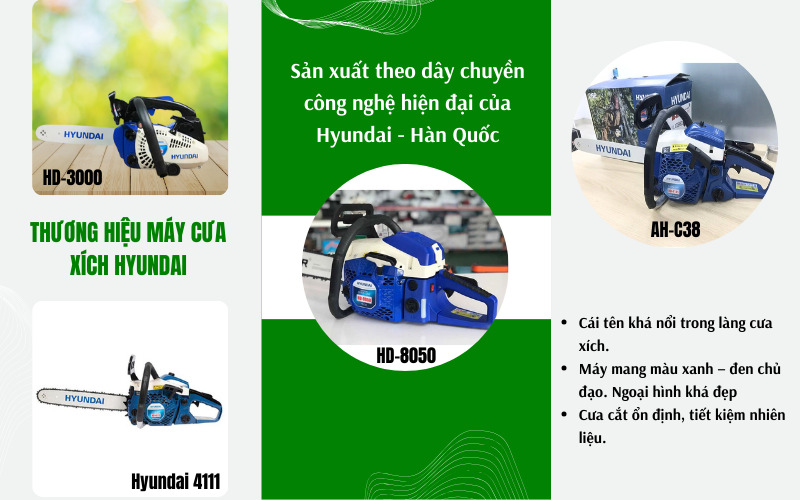 Thương hiệu máy cưa xích Hyundai