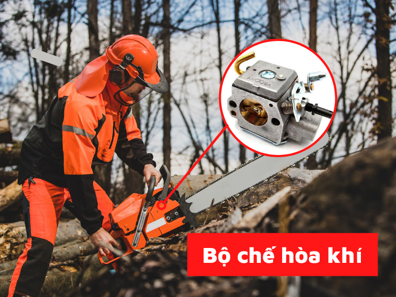 bộ chế hòa khí máy cưa xích