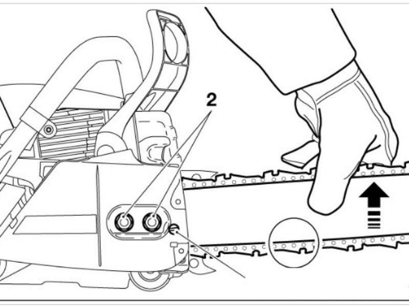 căng dây xích máy cưa