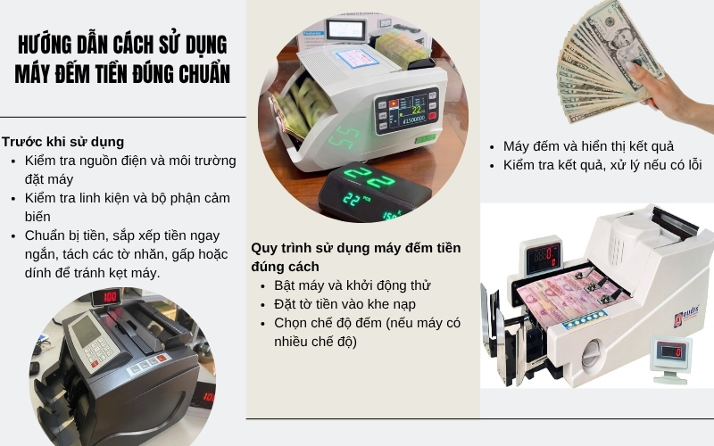 Hướng dẫn cách sử dụng máy đếm tiền đúng chuẩn