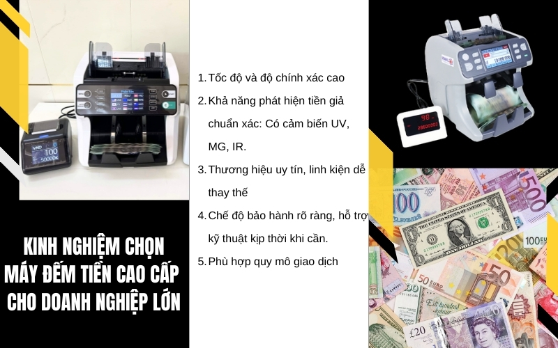 Kinh nghiệm chọn máy đếm tiền cao cấp cho doanh nghiệp lớn
