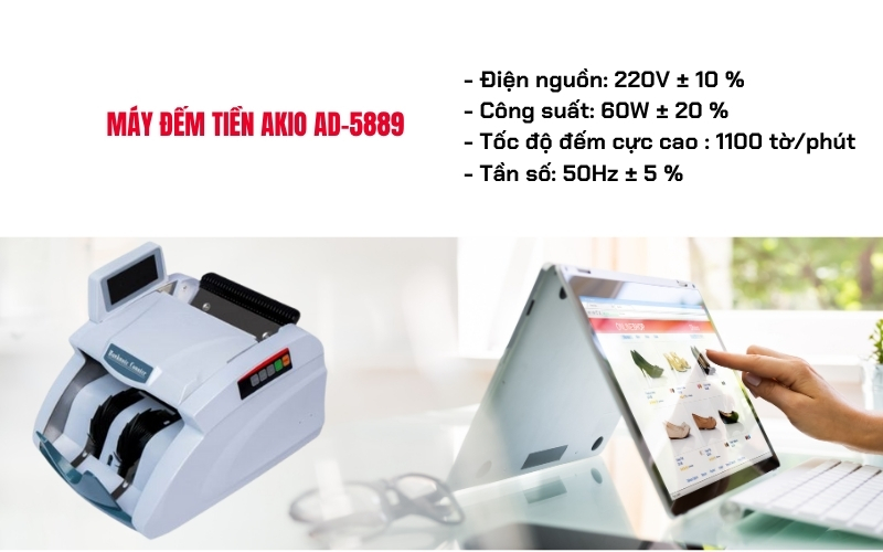 Máy đếm tiền AKIO AD-5889