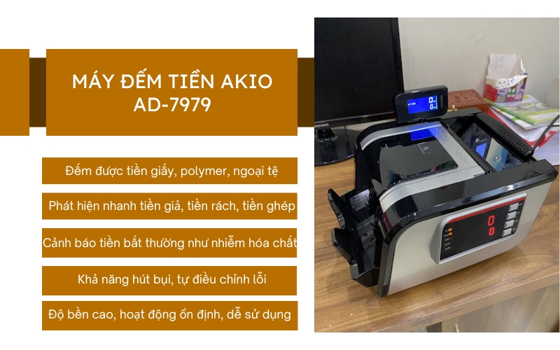 Máy đếm tiền AKIO AD-7979