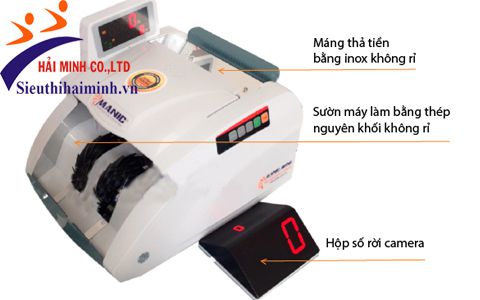 Máy đếm tiền Manic B-9500 thiết kế hiện đại