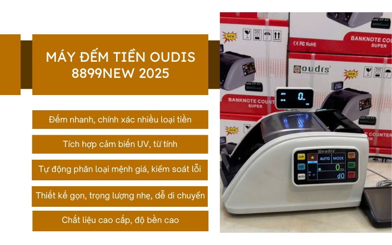 Máy đếm tiền OUDIS 8899NEW 2025