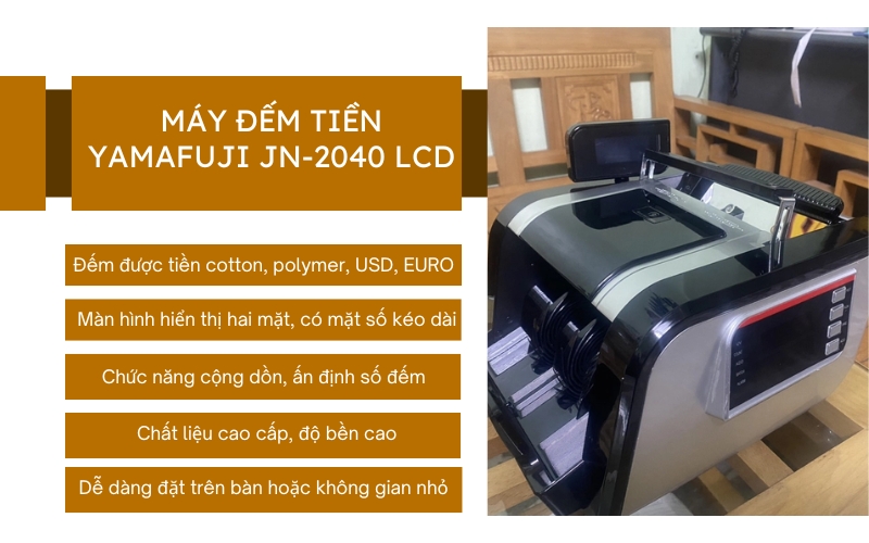 Máy đếm tiền Yamafuji JN-2040 LCD