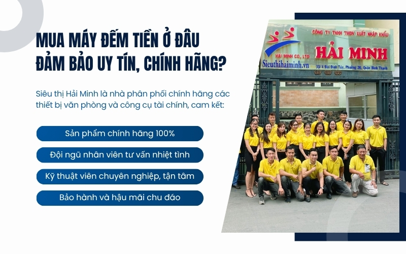 Mua máy đếm tiền ở đâu đảm bảo uy tín, chính hãng?