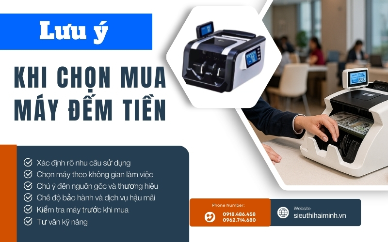 Những lưu ý cần nhớ khi chọn mua may dem tien
