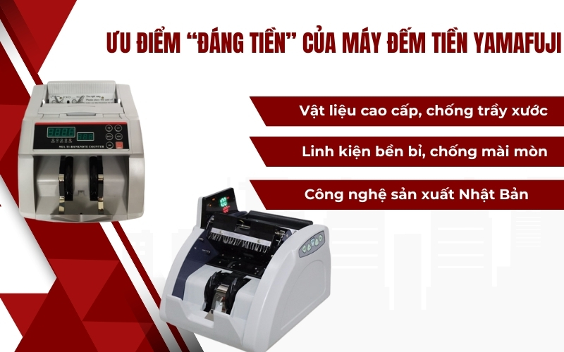 Thiết kế thông minh và độ bền vượt thời gian của máy đếm tiền yamafuji