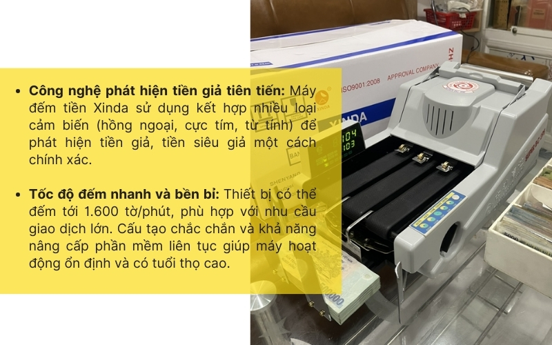 Vì sao máy đếm tiền Xinda được khách hàng tin dùng?