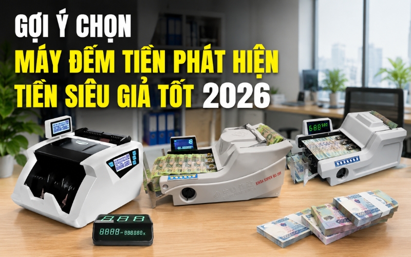 Gợi ý Chọn Máy Đếm Tiền Phát Hiện Tiền Siêu Giả Tốt 2026