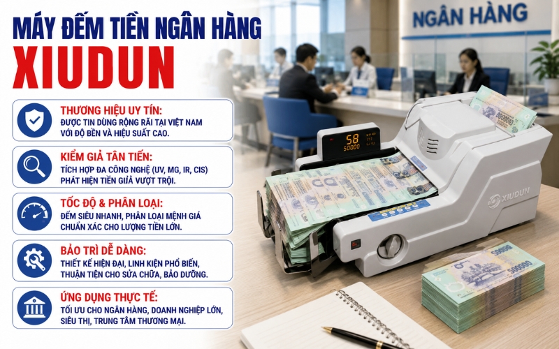 Đếm tiền ngân hàng Xiudun