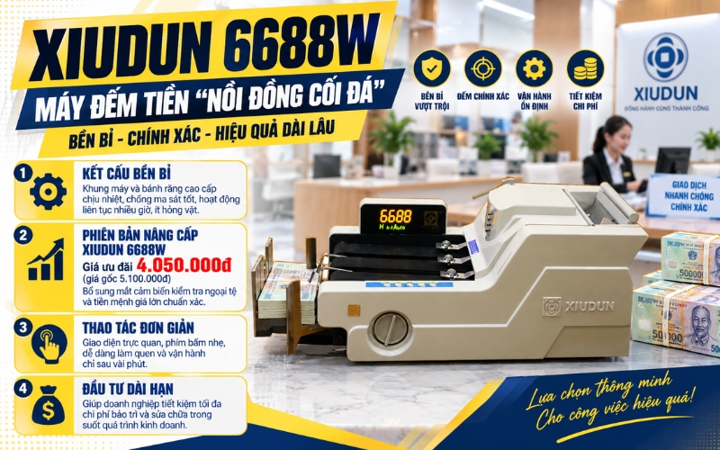 Đếm tiền Xiudun 6688
