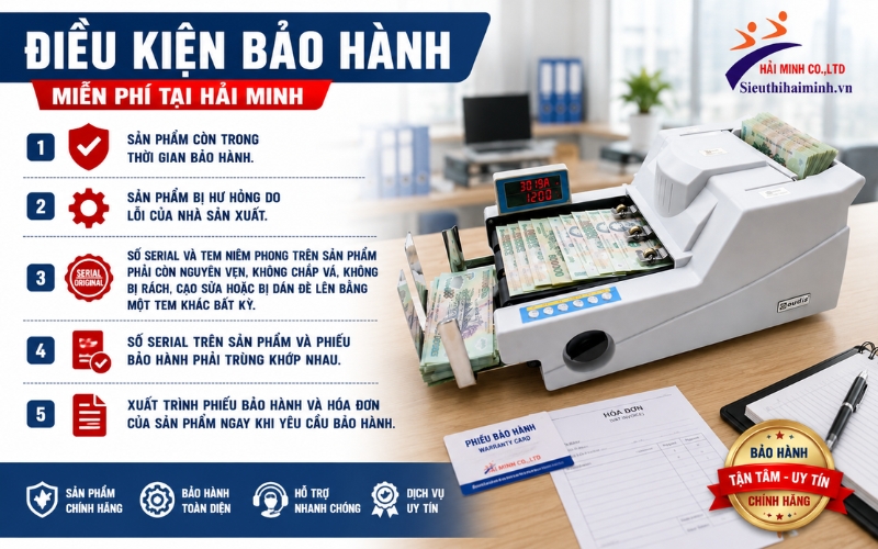 Điều kiện bảo hành miễn phí tại Hải Minh