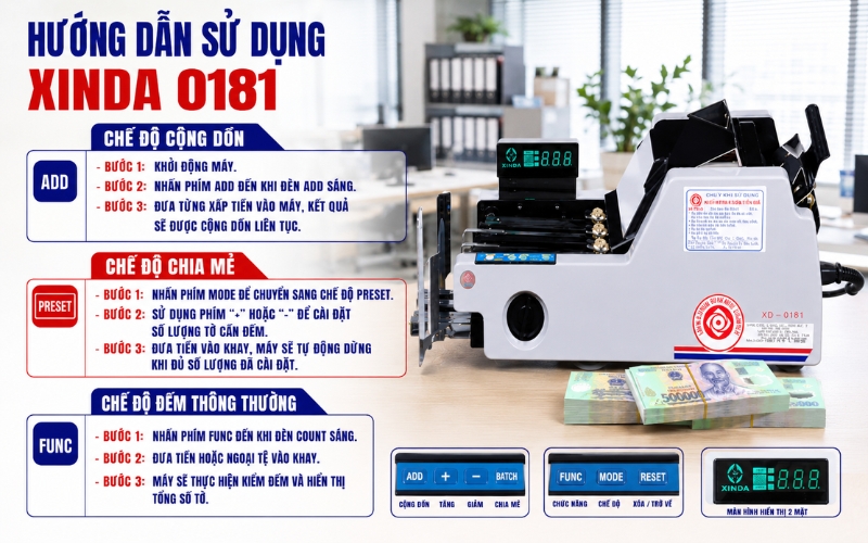 Hướng dẫn sử dụng Xinda 0181