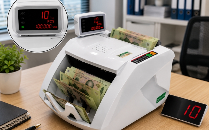 Máy đếm tiền kiểm tra tiền giả OUDIS 9339A