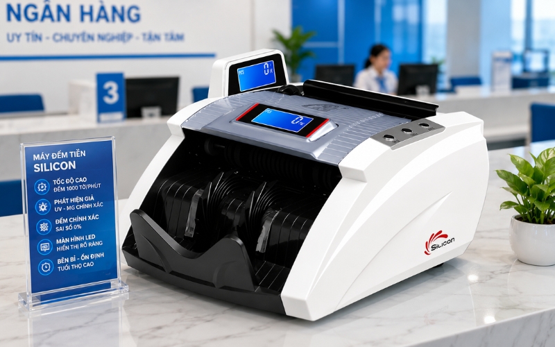 Máy đếm tiền Silicon MC-2450B