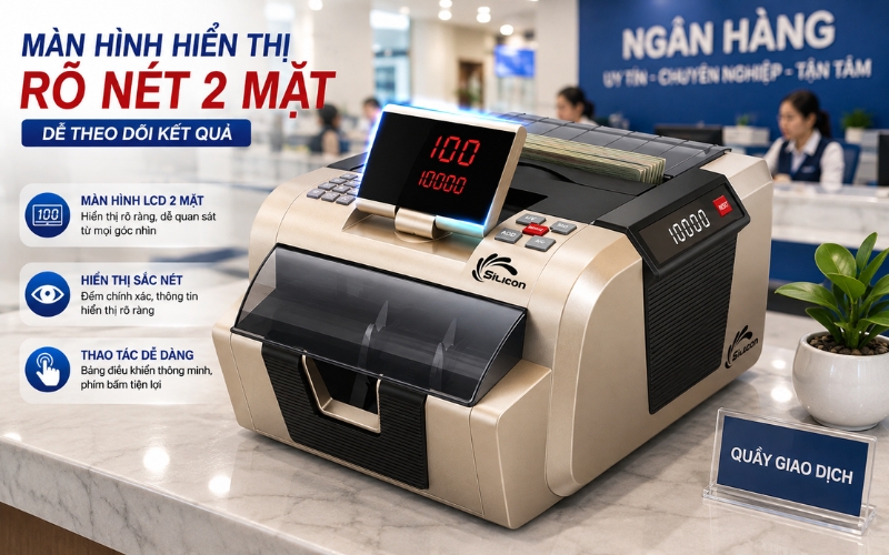 Máy đếm tiền Silicon MC-2900