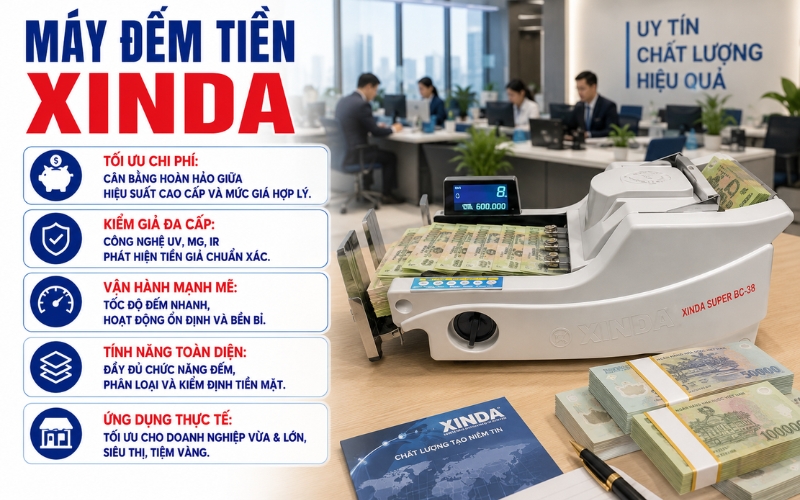 May dem tien Xinda