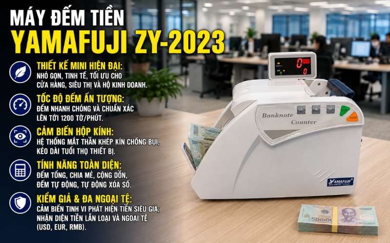 Máy đếm tiền Yamafuji ZY-2023