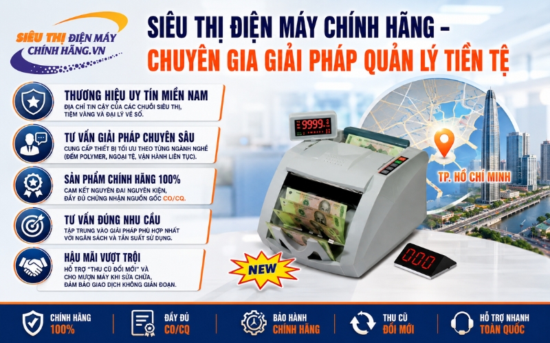 Siêu Thị Điện Máy Chính Hãng - Chuyên gia giải pháp quản lý tiền tệ
