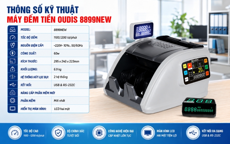 Thông số kỹ thuật của OUDIS 8899NEW