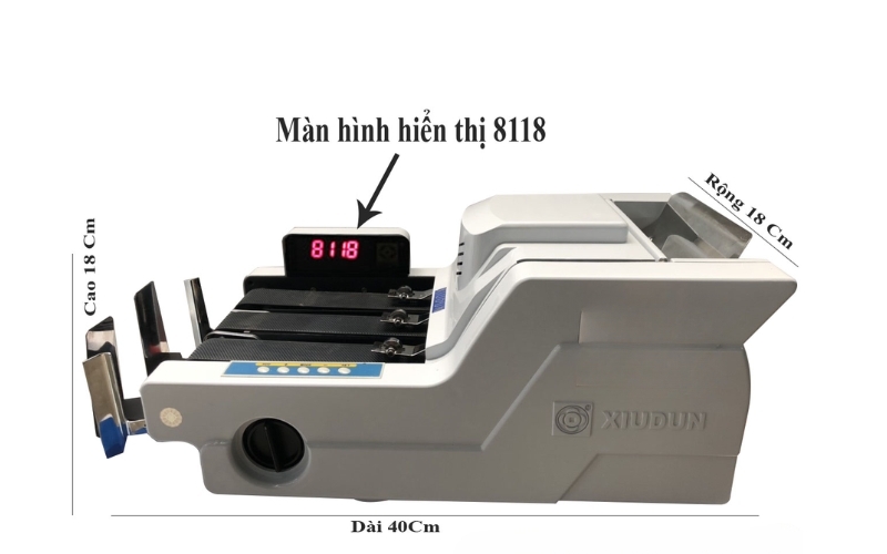Thông số của máy đếm tiền Xiudun 8118